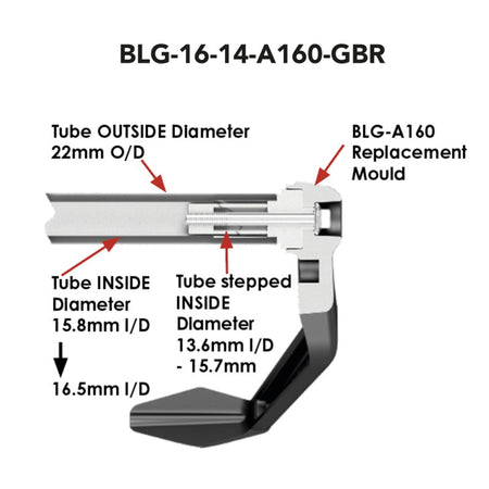 Brake Lever Guard with 16mm bar end with a 14mm insert For Aftermarket Bars