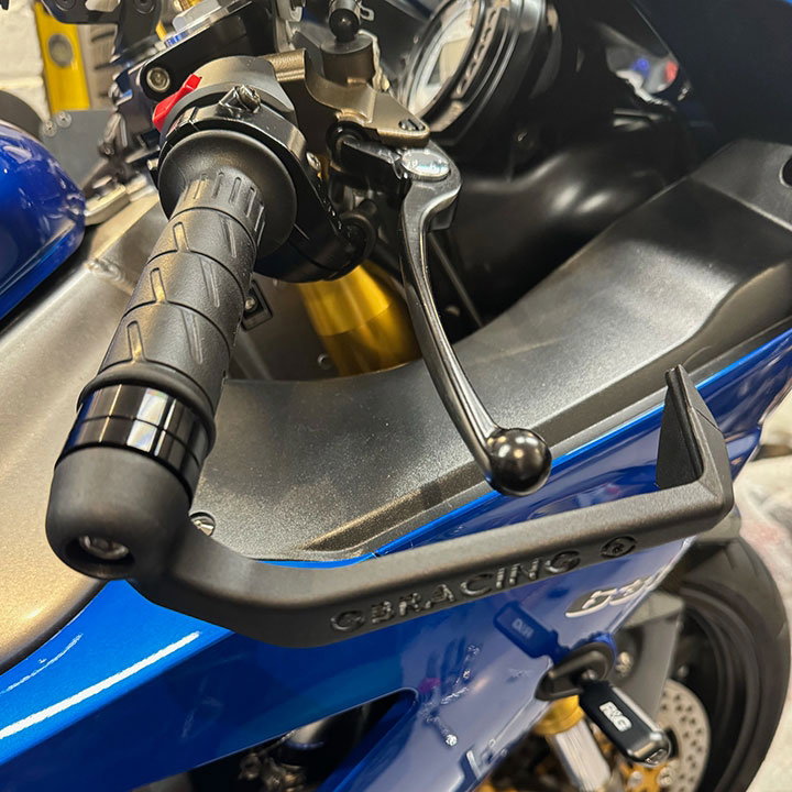 M8 Threaded Brake Lever Guard, 5mm Spacer with 6mm Recess, 160mm Mould