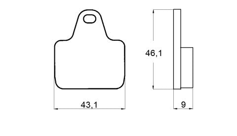 Brake pads for A.P Racing Calipers, Accossato, Brembo Racing Calipers, PVM brand Accossato code AGPA134