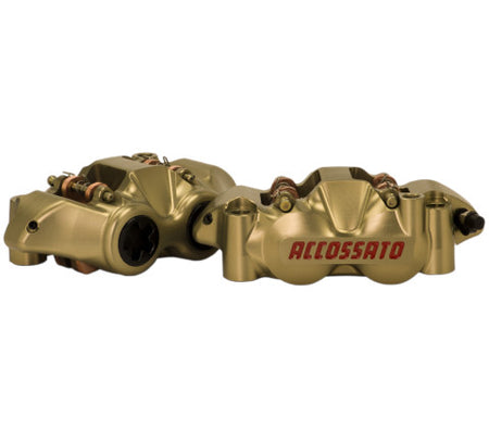 Accossato Radial Brake Caliper CNC-worked Monoblock 108 mm distance With Pistons in Titanium