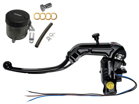 Accossato PRS 19x17-18-19 ABE 61454-Homologated Radial Brake Master Cylinder with Folding Lever and Oil Reservoir Kit Included.