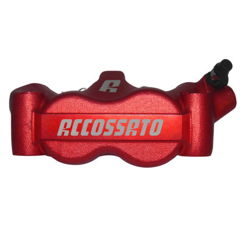 Accossato Radial Brake Caliper Forged Monoblock 100 mm distance With Pistons in Aluminium