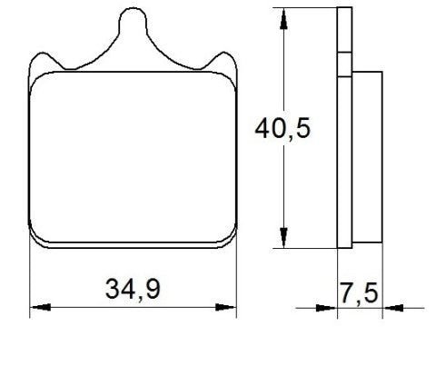 Brake pads for Aprilia, Benelli, Ducati, KTM brand Accossato code AGPA112