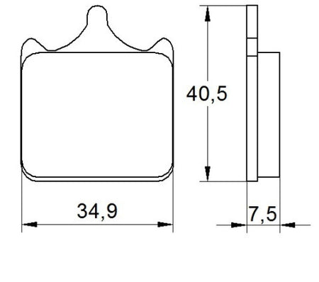 Brake pads for Aprilia, Benelli, Ducati, KTM brand Accossato code AGPA112