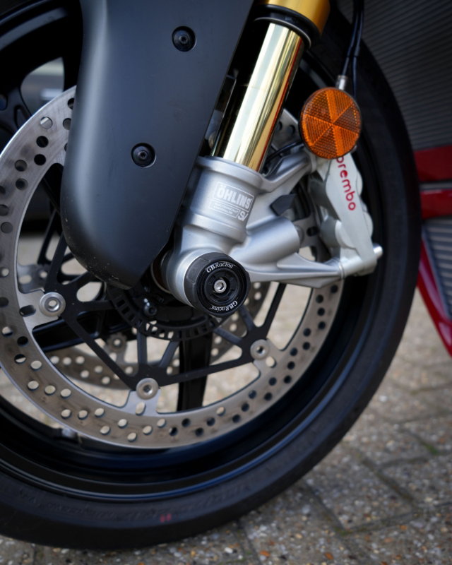 Spindle Protector - Front LHS Ducati Panigale V4 & V4S, Streetfighter V4 & V4S, 2025-2026