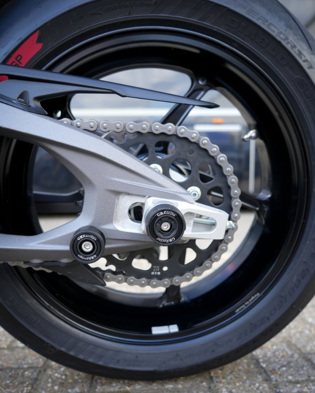 Spindle Protector - Rear LHS Ducati Panigale V4 & V4S, Streetfighter V4 & V4S, 2025-2026