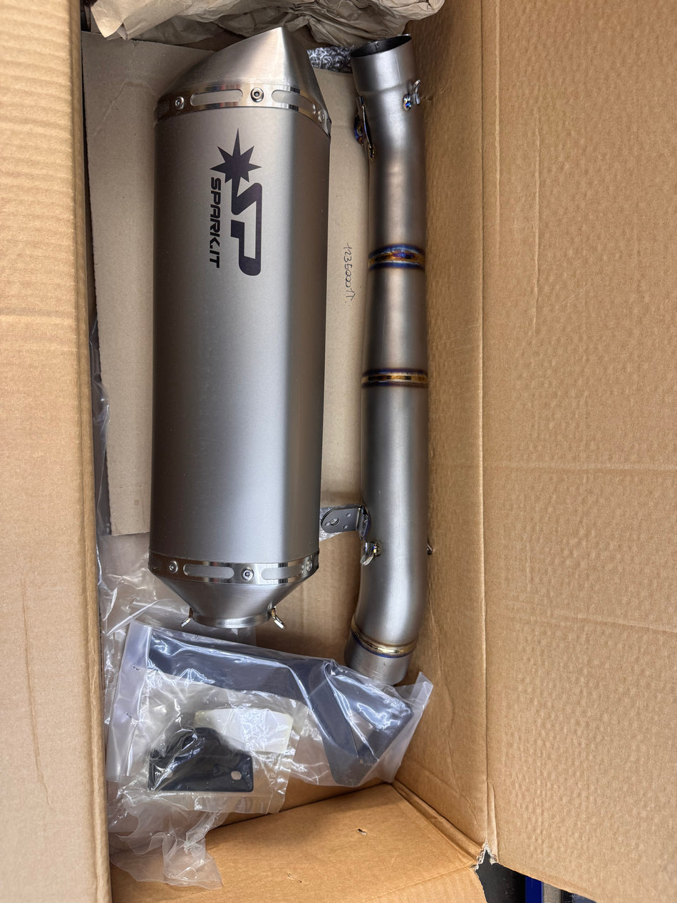Spark Titanium Link Pipe & Force Silencer Yamaha R6 2017