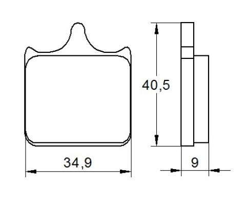 Brake pads for BMW brand Accossato code AGPA55