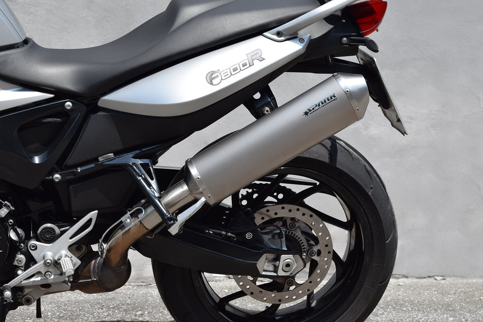 Spark IT Oval Slip-On Stainless Steel BMW F 800 R 09-16