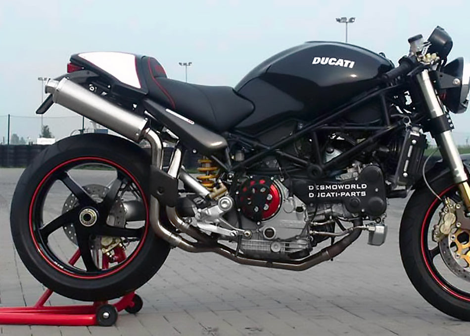 Spark IT High Mounting Titanium Round Slip on Left-Right Ducati Monster S4R (07-08) S4RS (06-08)