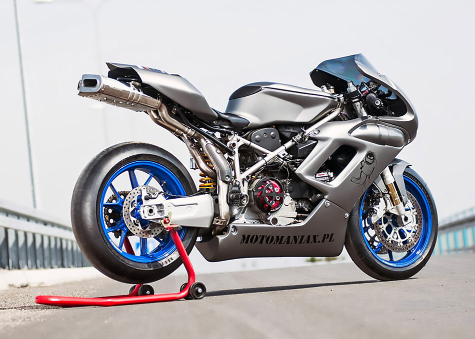 Spark IT Evo II silencer + numberplate & light holder Ducati 849/999
