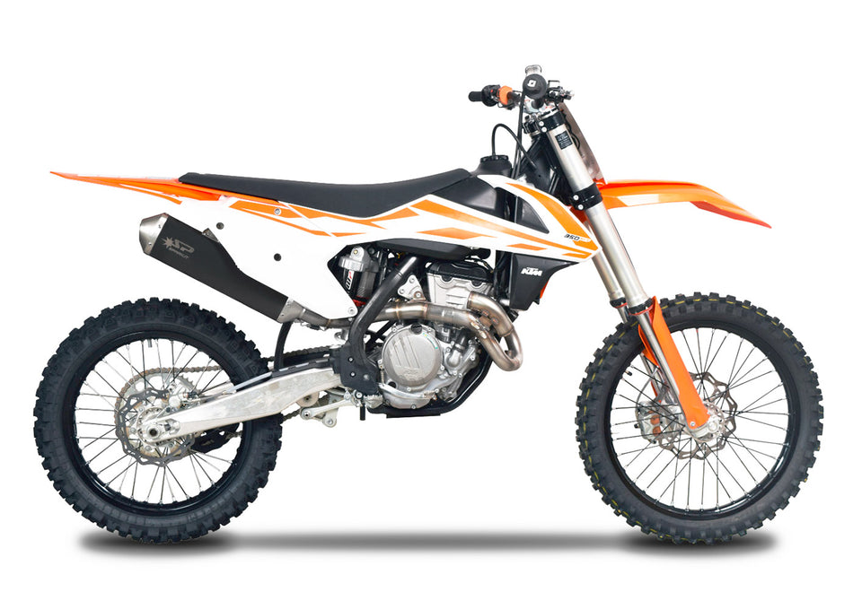Spark IT Dark Style Off-Road Full System Stainless Steel Manifold + Silence KTM SX-F 350 - EXC (11-12)
