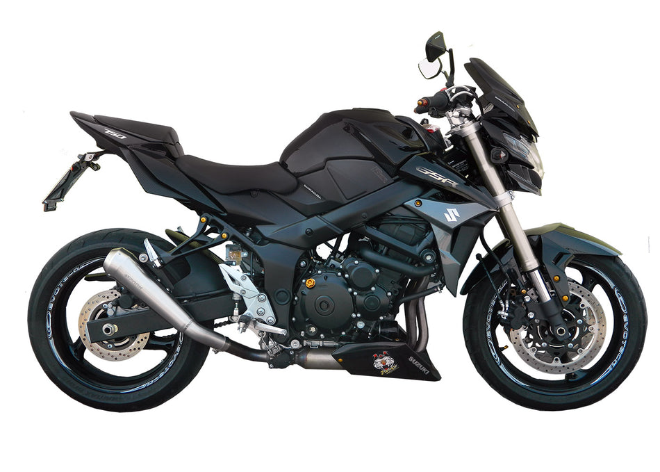 Spark IT Stainless Steel GP Style Slip-On Suzuki GSR 750 (11-16)