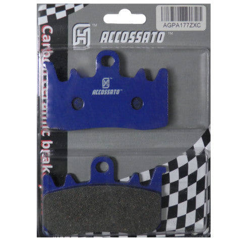 Pastillas de freno para Aprilia, Benelli, Ducati, Harley Davidson, Kawasaki marca Accossato código AGPA177