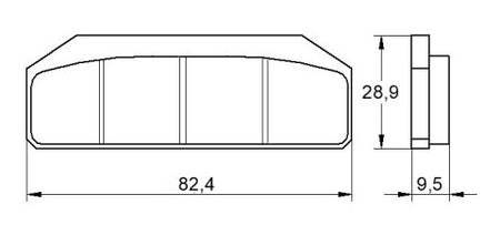 Brake pads for BMW, Accossato, Brembo Racing Calipers brand Accossato code AGPA137