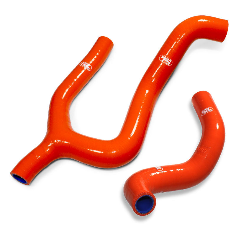 KTM 350 XCF-W 2020 - 2022 2 Piece Thermostat Bypass Samco Sport Silicone Radiator Coolant Hose Kit
