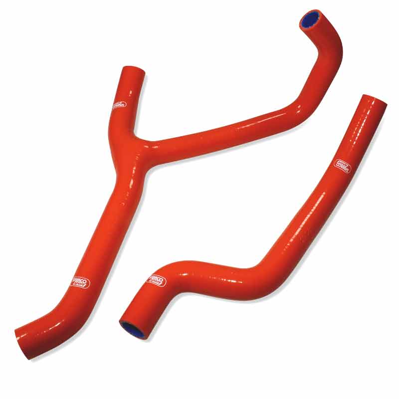 KTM 450 / 525 XC 2008 - 2013 2 Piece Thermostat Bypass (w/ Y-Section) Samco Sport Silicone Radiator Coolant Hose Kit
