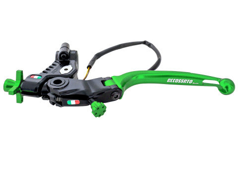 Accossato Racing Cable Full Clutch New Version With Adjustable Distance (24mm-29mm), Coloured Folding Lever (Knob+Lever+Adjuster) and Micro Included.