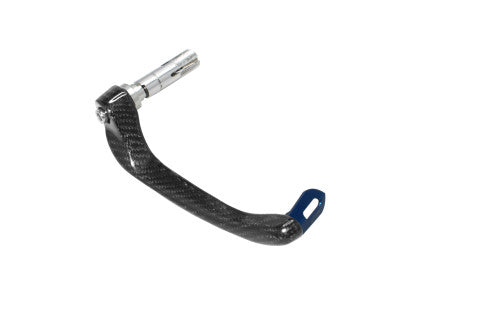 Right Lever Guard 'Ultra-Light' in Carbon Accossato, With colourful eyelet and insert
