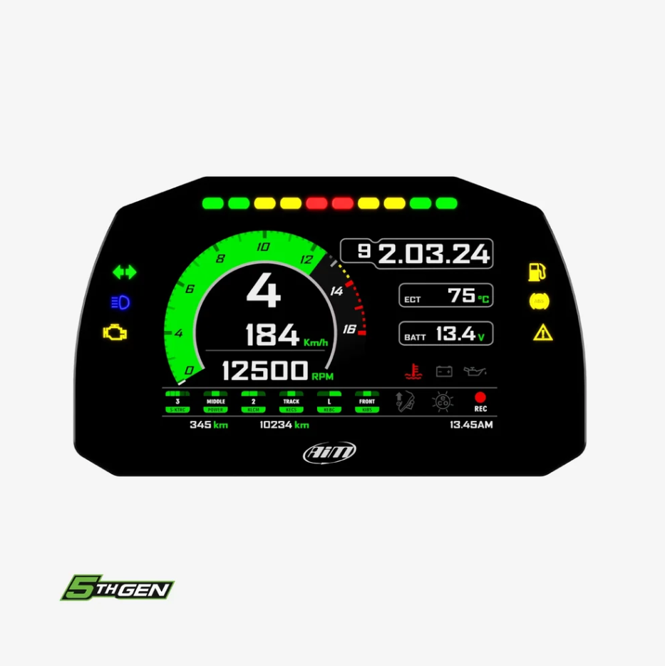 Aim MXK10 Kawasaki Ninja ZX-10R Plug & Play Dash Logger