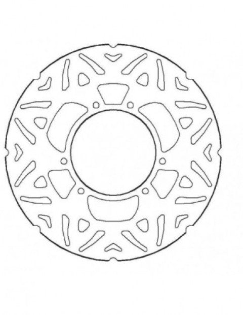 Accossato Fix Rear Brake Disc, Steel-made, for Motorcycles
