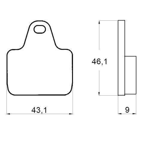 Brake pads for A.P Racing Calipers, Accossato, Brembo Racing Calipers, PVM brand Accossato code AGPA134