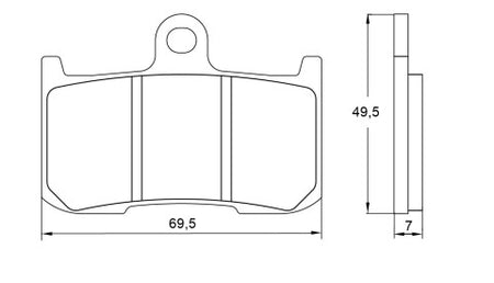 Brake pads for Kawasaki, Suzuki brand Accossato code AGPA38