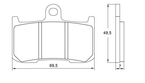 Brake pads for Kawasaki, Suzuki brand Accossato code AGPA38