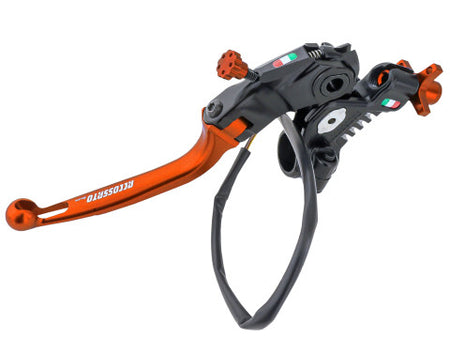 Accossato Racing Cable Full Clutch New Version With Adjustable Distance (24mm-29mm), Coloured Folding Lever (Knob+Lever+Adjuster) and Micro Included.