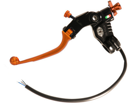 Accossato Racing Cable Full Clutch New Version With Adjustable Distance (24mm-29mm), Coloured Folding Lever (Knob+Lever+Adjuster) and Micro Included.