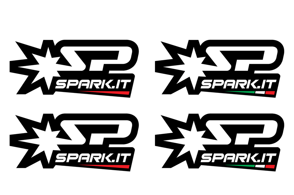 Spark IT Kit 2 heat resistant Racing sticker + 2 std sticker