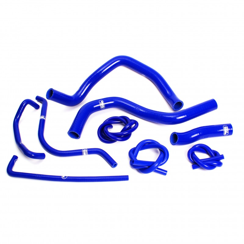 Suzuki GSX-R 600 K1 / K2 / K3 2000 - 2003 9 Piece Samco Sport Silicone Radiator Coolant Hose Kit