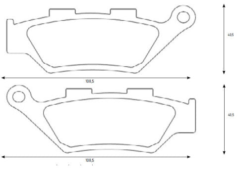 Brake pads for Benelli brand Accossato code AGPA286