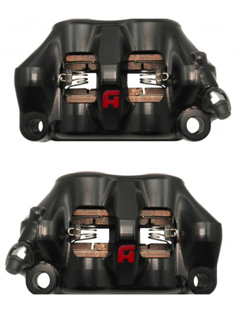 Accossato Radial Brake Caliper CNC-worked Monoblock 100 mm distance With Pistons in Titanium