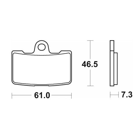 Brake pads for Buell, EBR brand Accossato code AGPA290