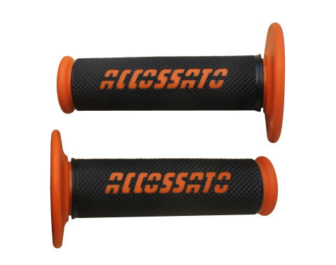 Offroad Grips in black color with colored logo
