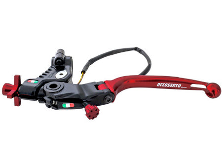 Accossato Racing Cable Full Clutch New Version With Adjustable Distance (24mm-29mm), Coloured Folding Lever (Knob+Lever+Adjuster) and Micro Included.