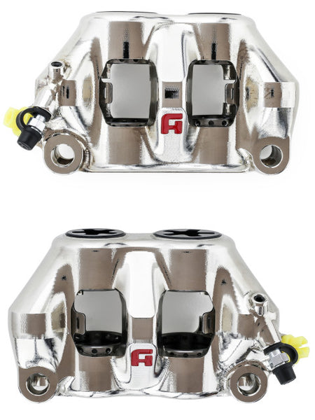 Accossato Radial Brake Caliper CNC-worked Monoblock 100 mm distance With Pistons in Titanium