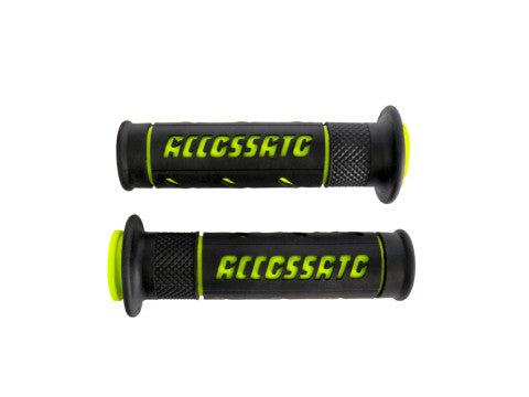 Pair of Street Grips Black With Colourful Accossato Sign