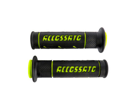 Pair of Street Grips Black With Colourful Accossato Sign
