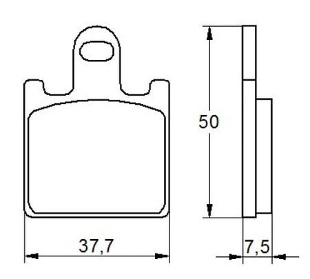 Brake pads for Kawasaki, Suzuki brand Accossato code AGPA107