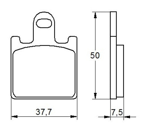 Brake pads for Kawasaki, Suzuki brand Accossato code AGPA107