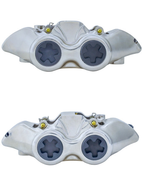 Accossato Radial Brake Caliper CNC-worked Monoblock 108 mm distance With Pistons in Titanium, Off-set 21 mm