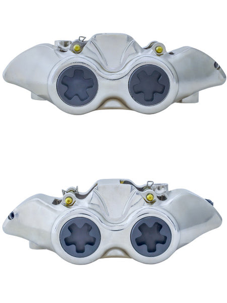 Accossato Radial Brake Caliper CNC-worked Monoblock 108 mm distance With Pistons in Titanium, Off-set 21 mm