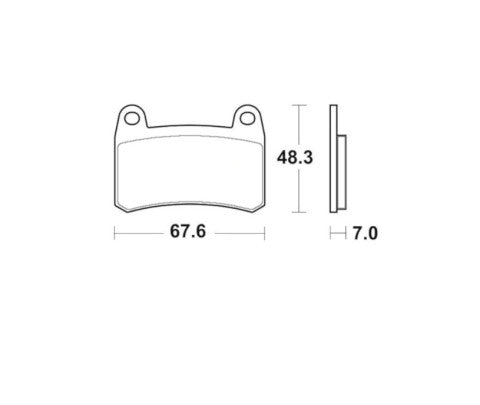 Brake pads for Benelli brand Accossato code AGPA270