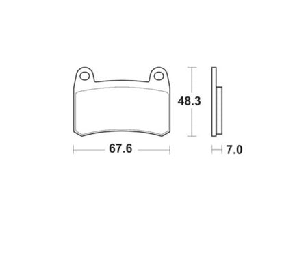 Brake pads for Benelli brand Accossato code AGPA270