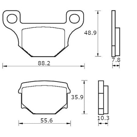 Brake pads for Aprilia, Suzuki brand Accossato code AGPA221