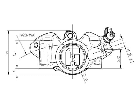 Accossato Radial Brake Caliper CNC-worked Monoblock 60mm Distance For Moto 3
