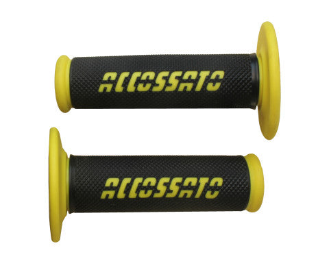 Offroad Grips in black color with colored logo