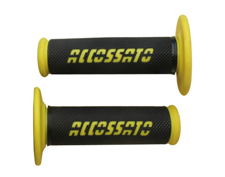 Offroad Grips in black color with colored logo